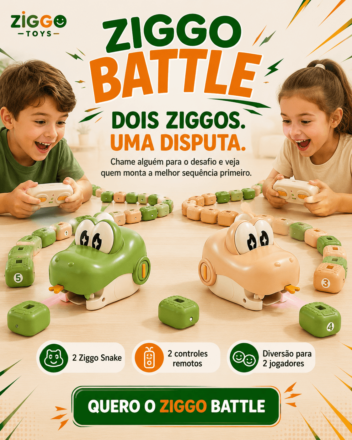 Ziggo Battle com duas unidades para uma disputa